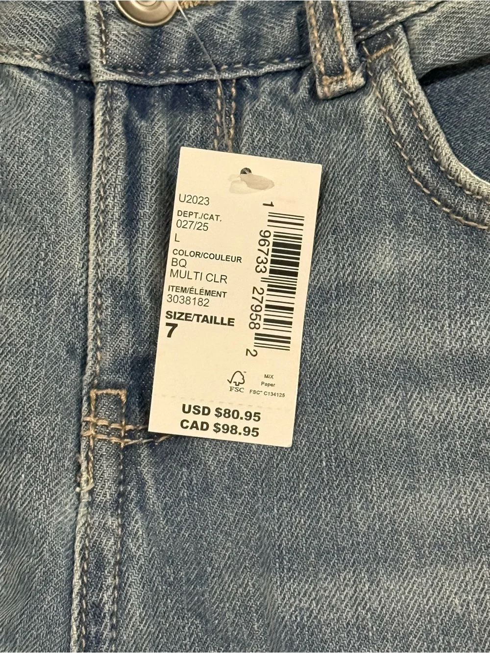 The Children's Place Light Blue Denim Jean Shorts
